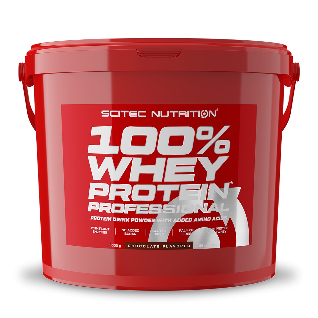 Whey Protein Sữa Tăng Cơ Cho Người Tập Gym SCITEC NUTRITION 100% Whey Protein Professional hũ 5000G - Chính Hãng