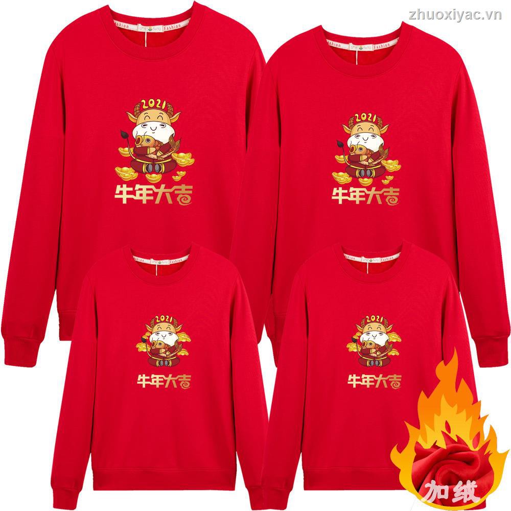 Áo Hoodie Dày Dặn Thời Trang Mùa Đông 2021 Cho Mẹ Và Bé