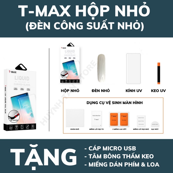 Kính cường lực UV Xiaomi Mi 10, Mi 10 Pro,Mi 10S,10 Ultra 5G trong suốt  chính hãng T-Max chống va đập,chống trầy xướt