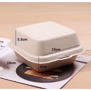 Hộp giấy bento màu Đục đựng bánh kem nhỏ (lốc 50 cái)