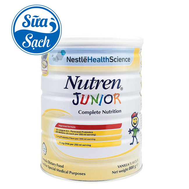 Sữa Nutren Junior 800g date mới ( cho trẻ suy dinh dưỡng)