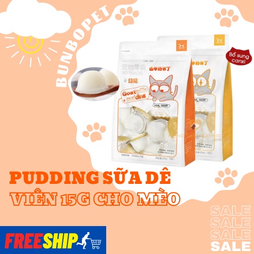 Pudding Sữa Dê Cho Mèo 15g/Viên - Thức Ăn Cho Mèo