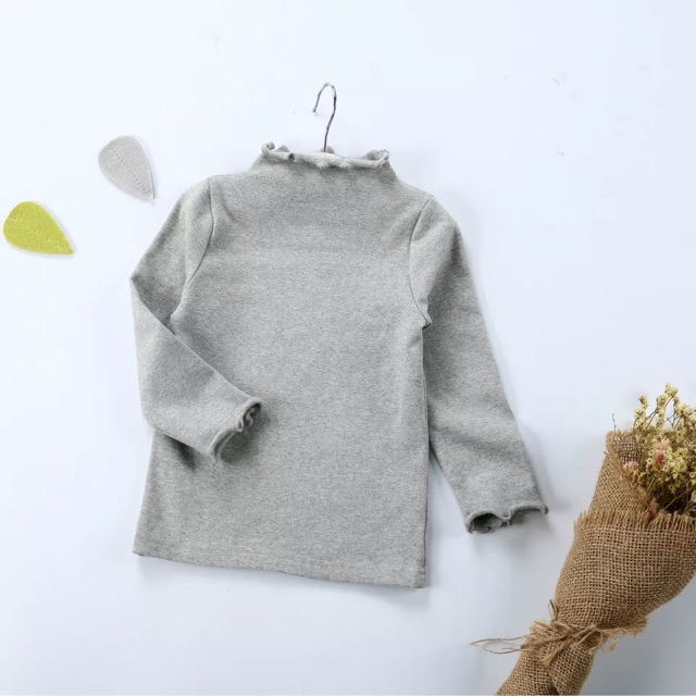 ÁO THUN COTTON CỔ CAO CHO BÉ