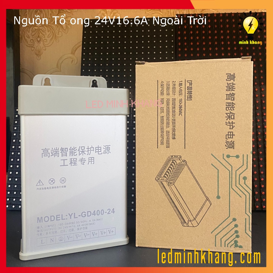 Nguồn tổ ong 24V Chống Nước Ngoài Trời Chính Hãng