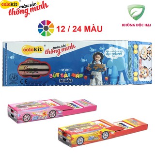 Hộp Bút Sáp Màu Hình Xe Hơi Colokit CR-C022