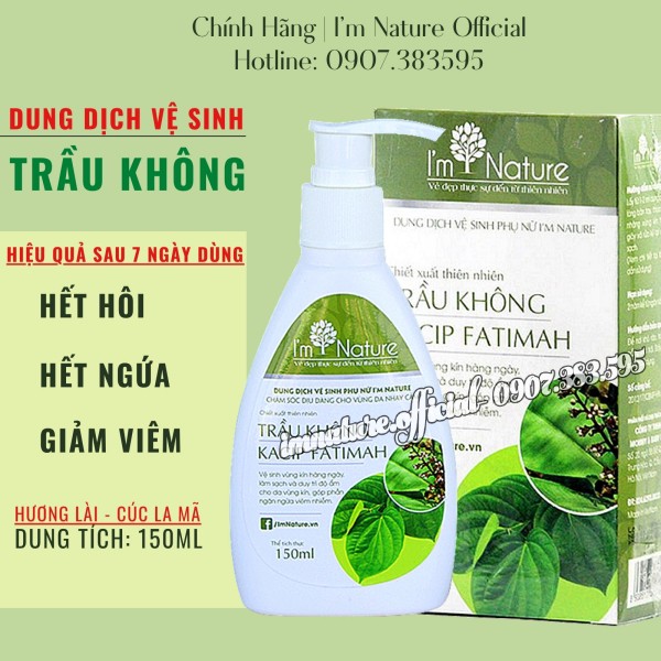 Dung Dịch Vệ Sinh Phụ Nữ Trầu Không I'm Nature 150ml