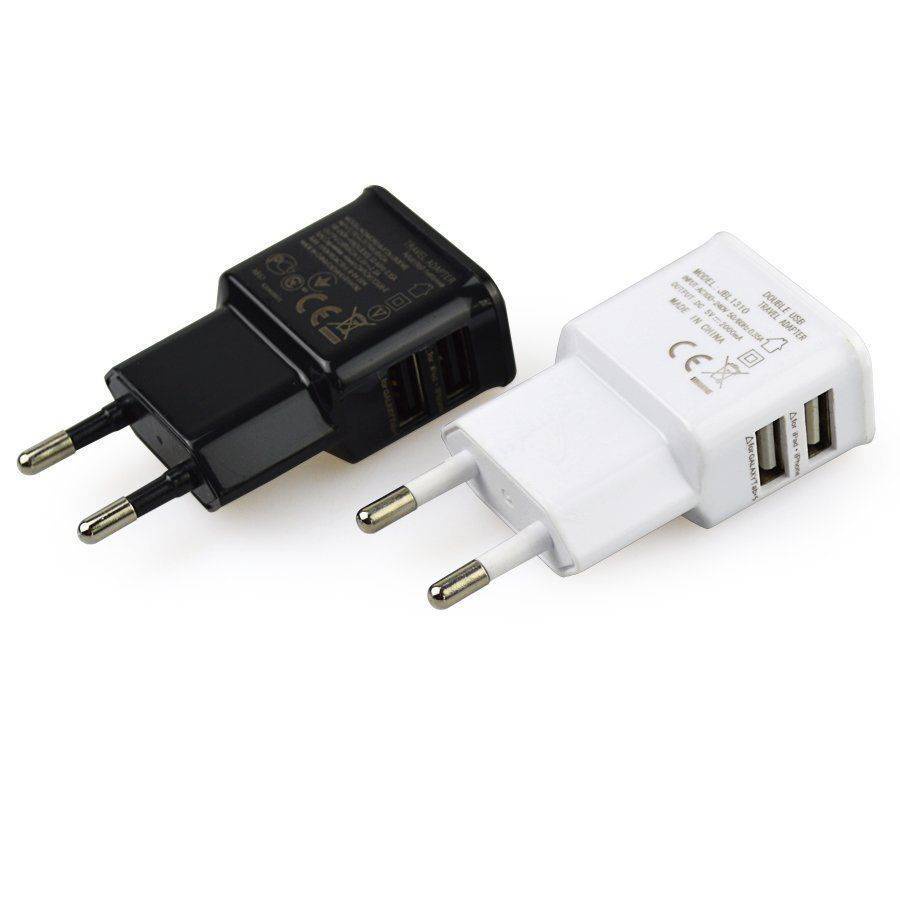 Bộ Sạc Pin Điện Thoại Hai Cổng USB Chất Lượng Cao Kiểu Châu Âu Cho Tất Cả Các Dòng Điện Thoại