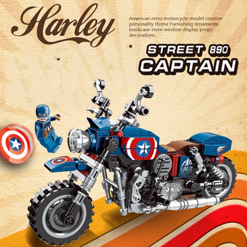 Mô hình đồ chơi lắp ráp nhân vật siêu anh hùng Marvel vui nhộn