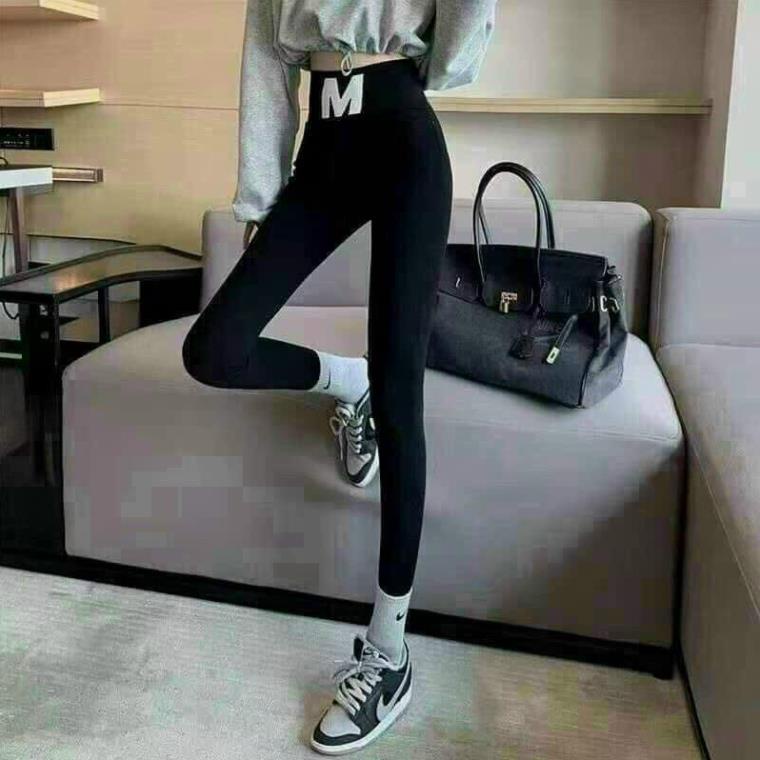 (giá sỉ=lẻ) QUẦN LEGGING CẠP CHỮ M TÔN DÁNG SÀNH ĐIỆU