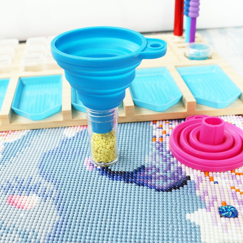 Mới Khay Gỗ Đựng Đá Đính Tranh Đính Đá Diy