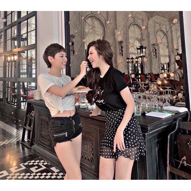 [Mã FAXANH55 giảm 10K đơn 50K] CVNU13 - CHÂN VÁY CHẤM BI A NHÚN TẦNG | BigBuy360 - bigbuy360.vn