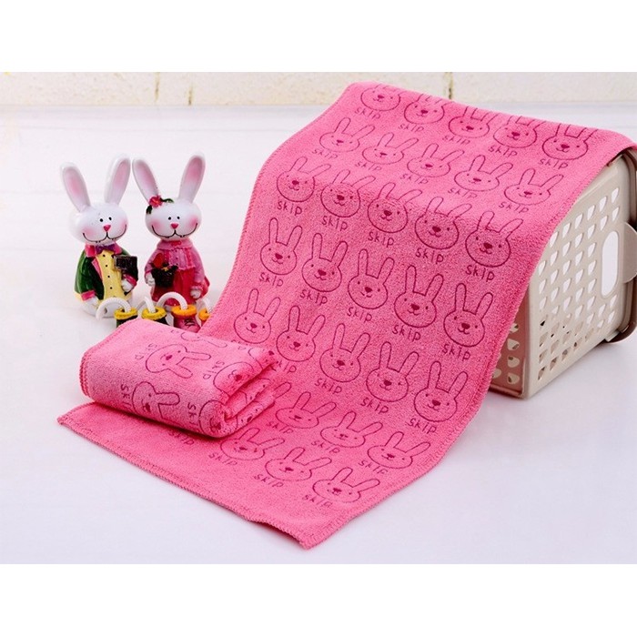 Khăn Mặt Hồng 20x50cm Gia Đình (Màu Ngẫu Nhiên)