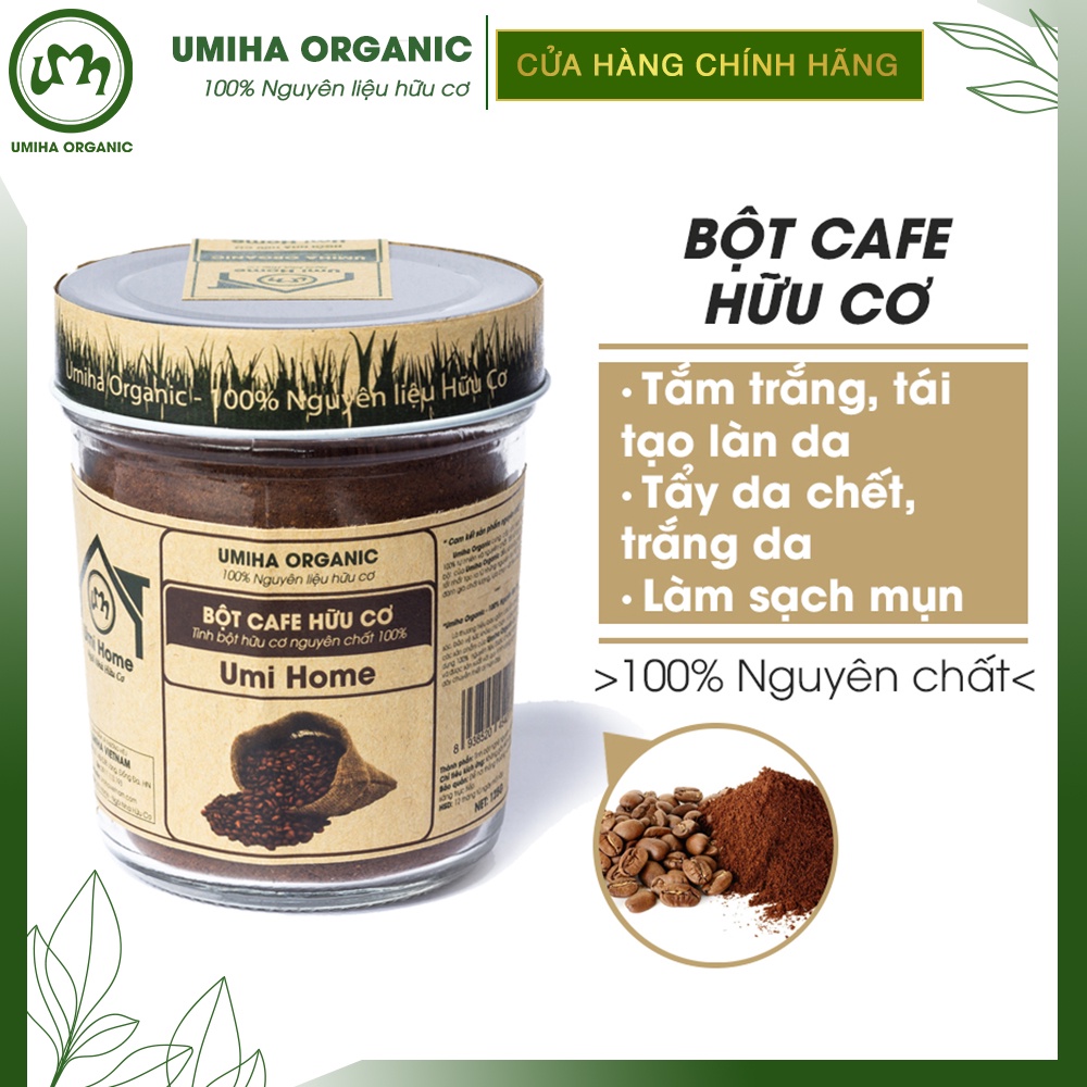 Bột Cafe hữu cơ UMIHOME nguyên chất - Bột làm mặt nạ dưỡng sáng da, tắm trắng body và ngừa thâm mụn hiệu qủa | BigBuy360 - bigbuy360.vn