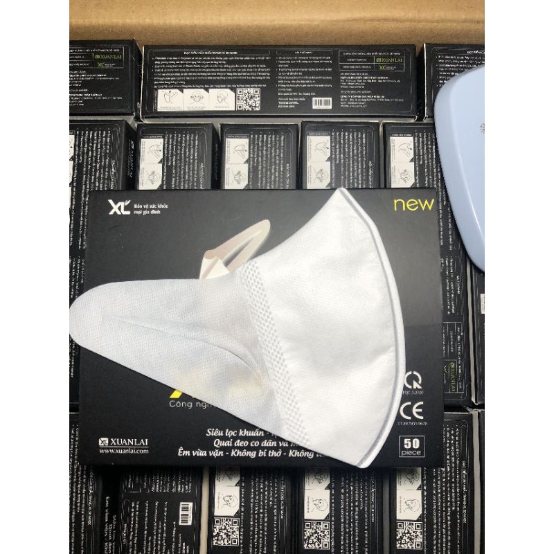 (Mẫu Mới) 1 Hộp 50 Chiếc Khẩu Trang XL 3D MASK Chống Bụi PM2.5 | BigBuy360 - bigbuy360.vn