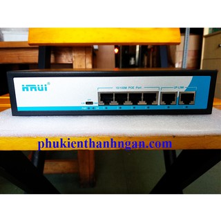 Switch poe hrui chính hãng 6 port hr901af-42n - switch poe af-42n