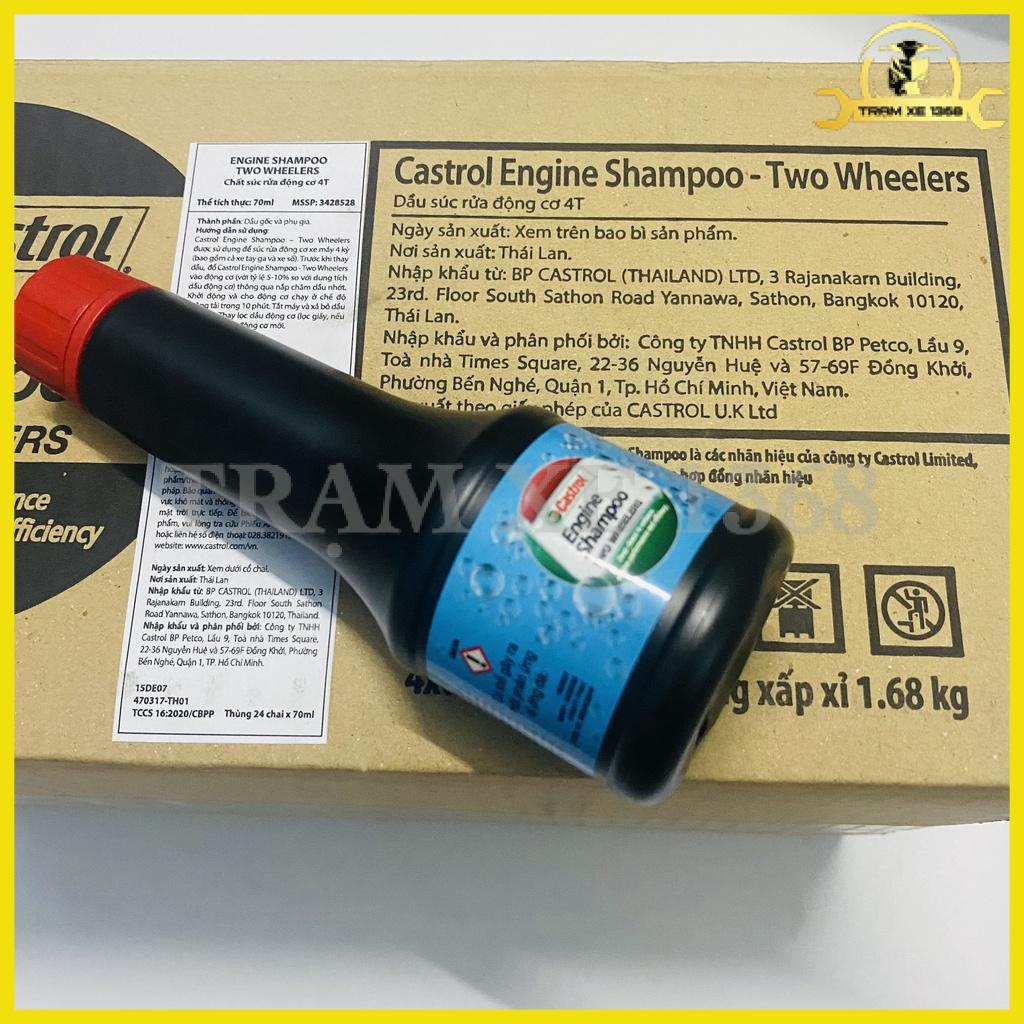Dung Dịch Súc Rửa Động Cơ Xe Máy Ô Tô Castrol Engine Shampoo Làm Sạch và Tăng Cường Công Suất Hàng Nhập Khẩu Thái Lan