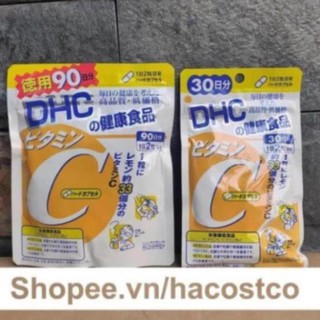 Viên uống Vitamin C DHC hard capsule Nhật Bản 30 ngày, 90 ngày dùng tăng sức đề kháng