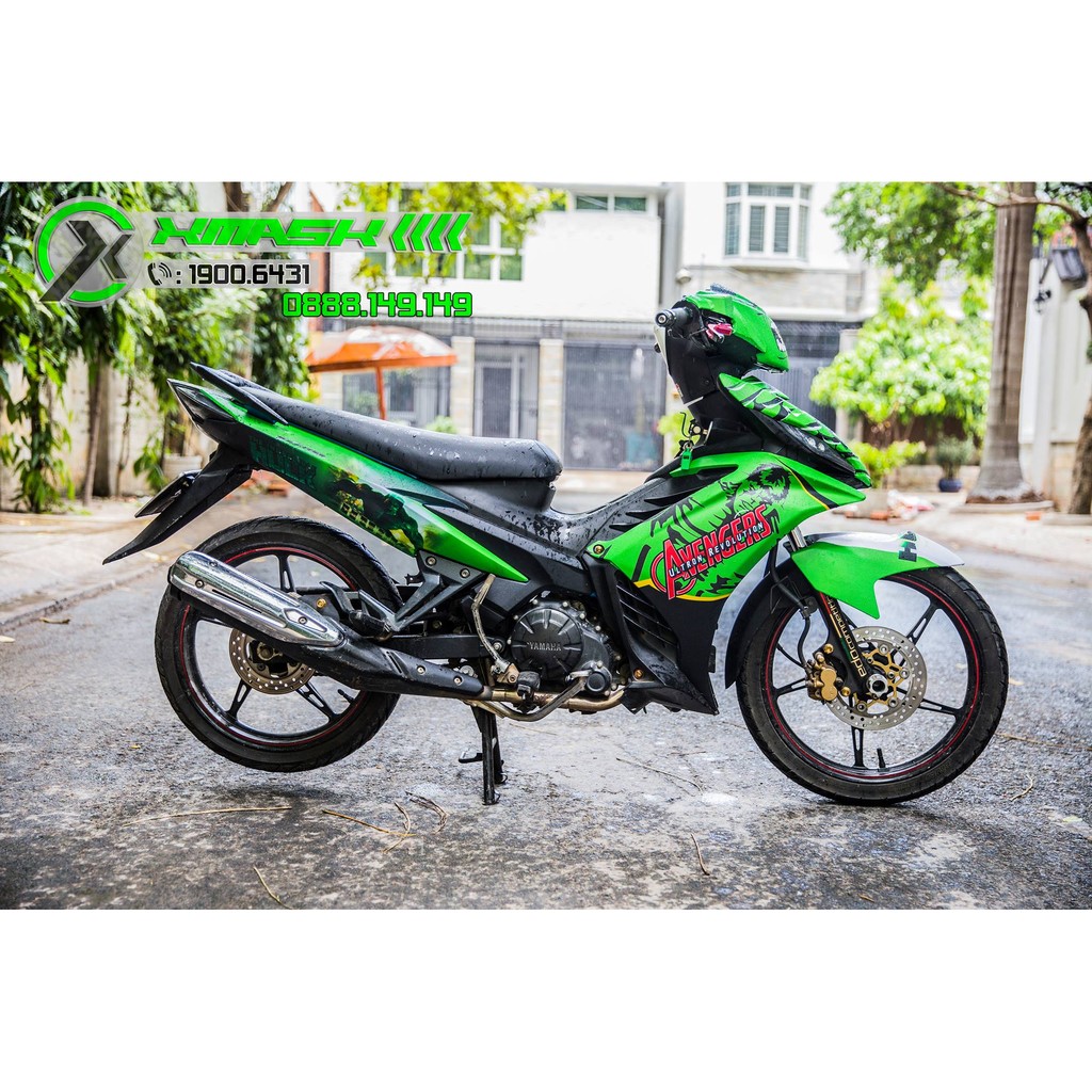 Decal Tem Trùm Xe Exciter 135 Mẫu Hulk