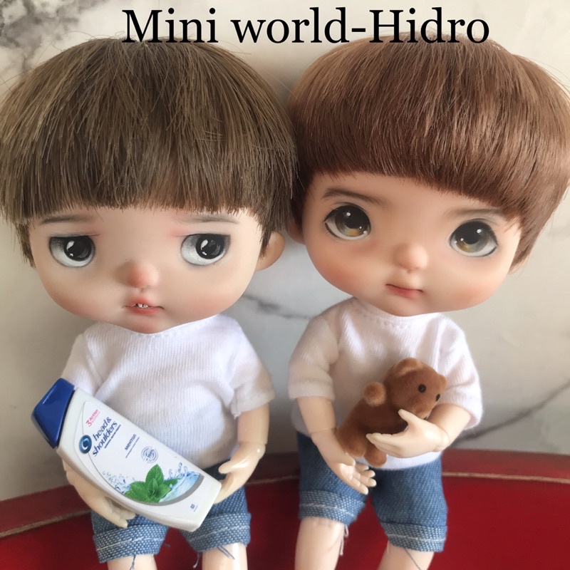 Đồ chơi, phụ kiện, nội thất máy xay sinh tố, máy pha cafe mini tí hon dùng cho Búp bê BJD 1/12, 1/8 trang trí. Combo