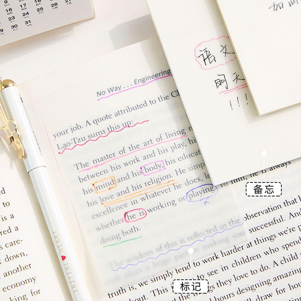 AUGUSTINE Giấy Note Trong Suốt Có Thể Xé Ra Tiện Dụng Cho Học Sinh / Văn Phòng
