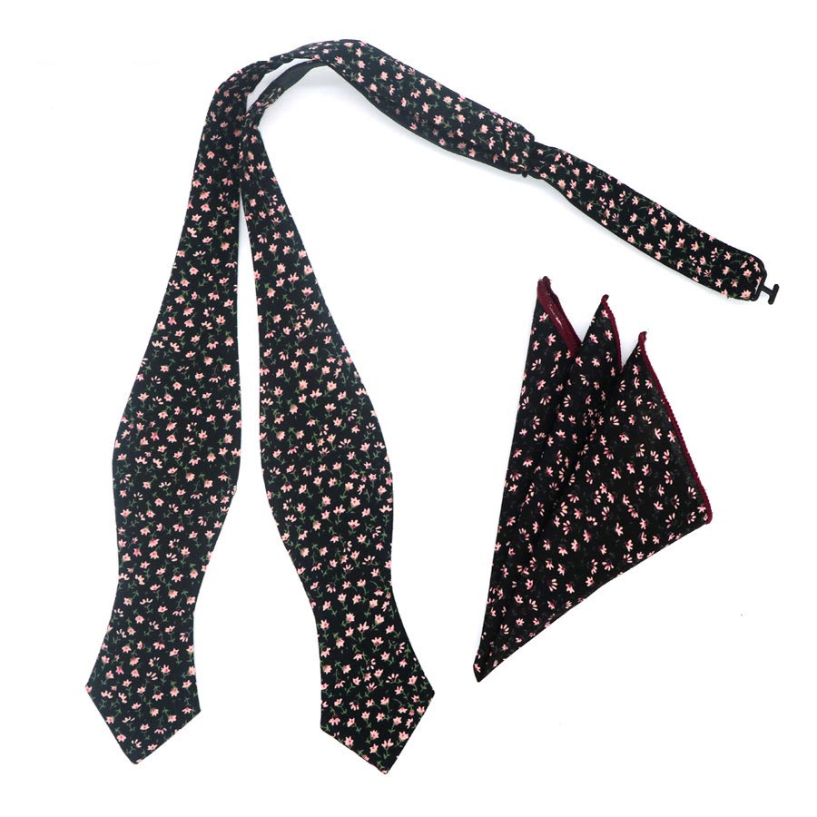 Nơ Bướm Vải Cotton Màu Trơn Tự Thắt Túi Dành Cho Nam Mặc Trong Tiệc Cưới