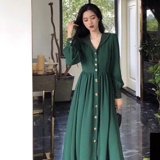 Váy xinh khoá dọc cho con bú ảnh thật