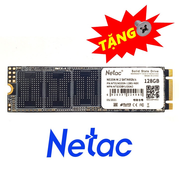 Ổ cứng SSD M.2 SATA Netac N535N 128GB bảo hành 3 năm