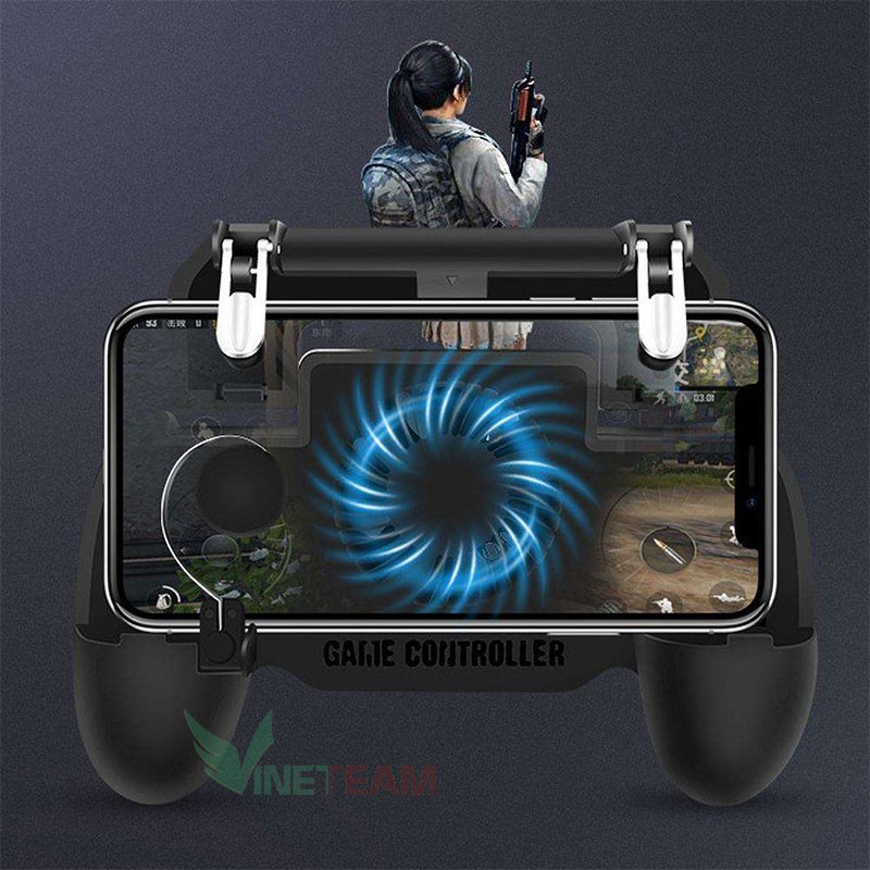 Tay Cầm Chơi Game PUBG Cao Cấp Quạt Tản Nhiệt Kiêm Sạc 2000MAh SP+ -dc3408