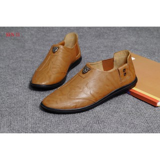 (SEN 11 ) GIẦY DA BÒ THỦ CÔNG 100%..bảo hành 12 tháng