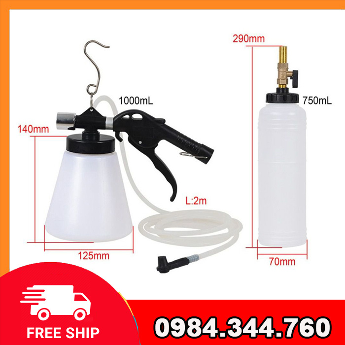 Bộ xả E dầu phanh, bình hút dầu(thắng) TỰ ĐỘNG bằng khí nén