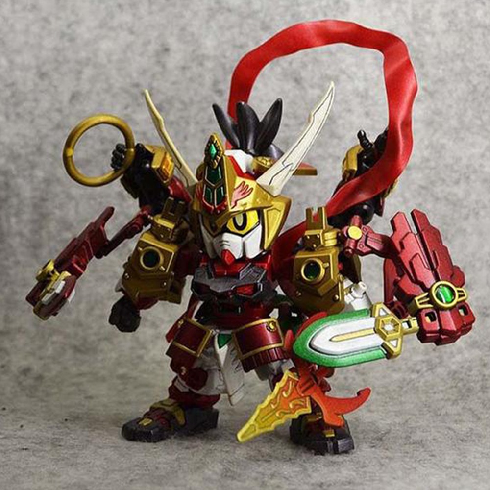 Đồ chơi lắp ráp SD Gundam B072 Natra full sets 3 đầu 6 tay kèm giá đỡ-mg AT Gundam Tây Du Ký New4all Journey to the West