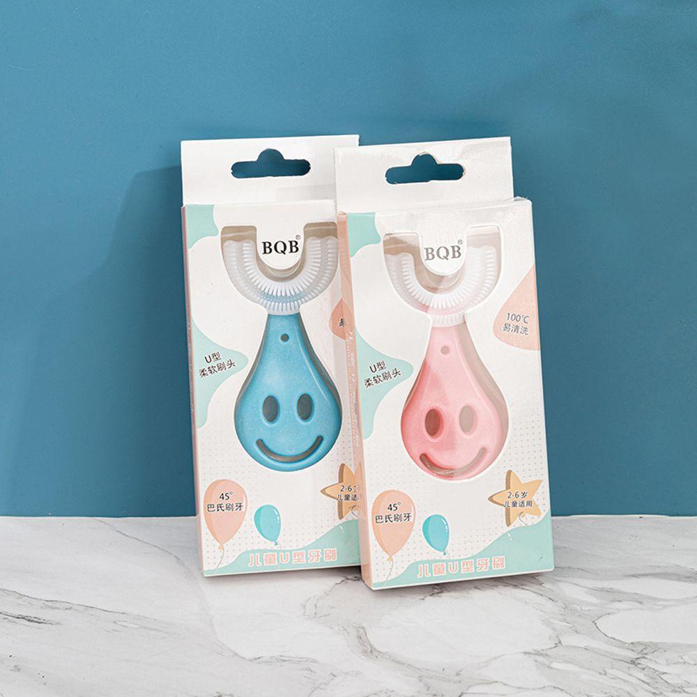Bàn Chải Đánh Răng AUGUSTINA Bằng Silicon Hình Chữ U Cho Bé 2-12 Tuổi