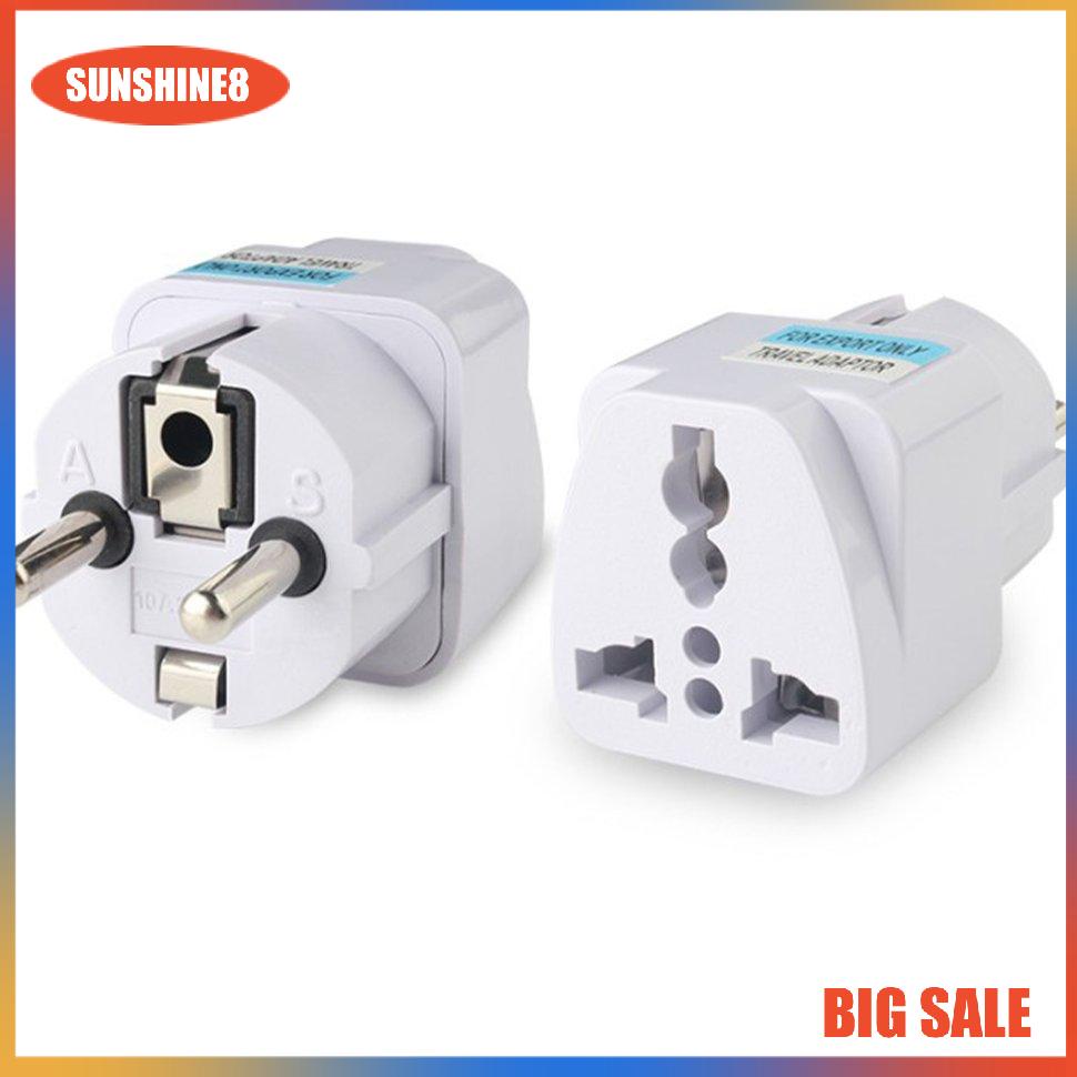 【SUN】[NEW]Universal AU US UK to EU AC Power Plug Travel Home Converter Adapter