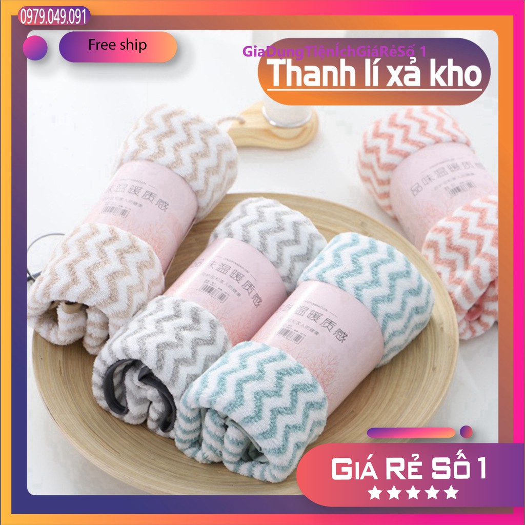 Khăn mặt Hàn Quốc cotton - Khăn Lông cừu siêu thấm nước-giá rẻ.