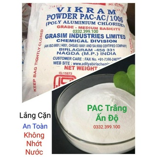 Combo 5kg hóa chất pac xử lý nước hồ bơi - bột lắng cặn nước sinh hoạt