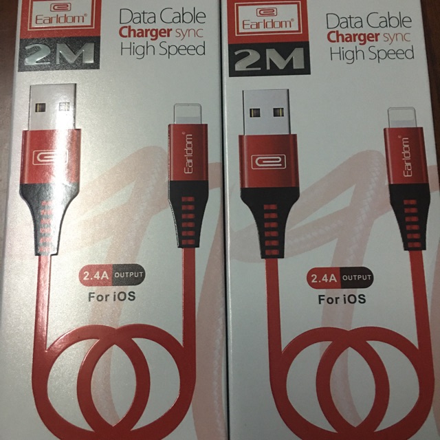 Dây sạc iphone chính hãng Earldom, dài 2m