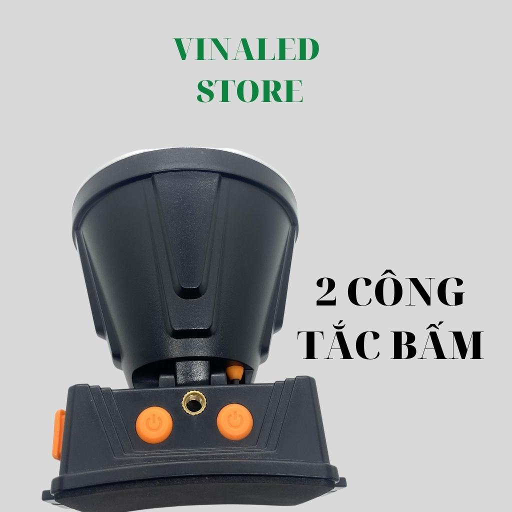 Đèn pin đội đầu siêu sáng hàng Thái Lan ST 381 có tích hợp cổng ra USB và bảng hiển thị pin chóa đèn 10cm
