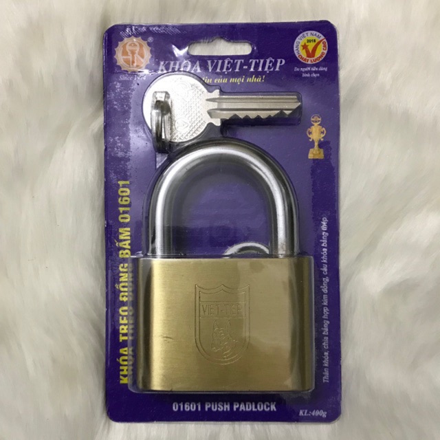 Ổ Khoá Đồng Bấm Việt Tiệp 01601