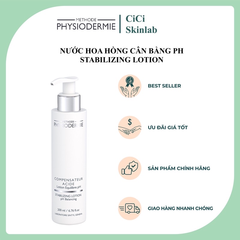 Nước hoa hồng cân bằng PH Stabilizing lotion Physiodermie