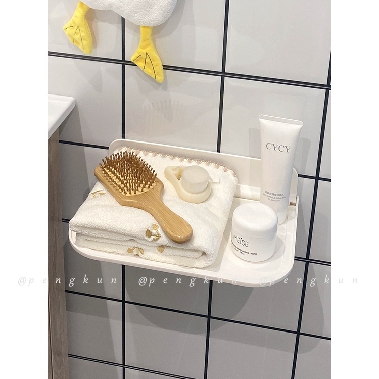 Kệ Đựng Đồ Gắn Tường Có Thể Gập Lại Tiện Dụng Cho Phòng Tắm/Nhà Vệ Sinh