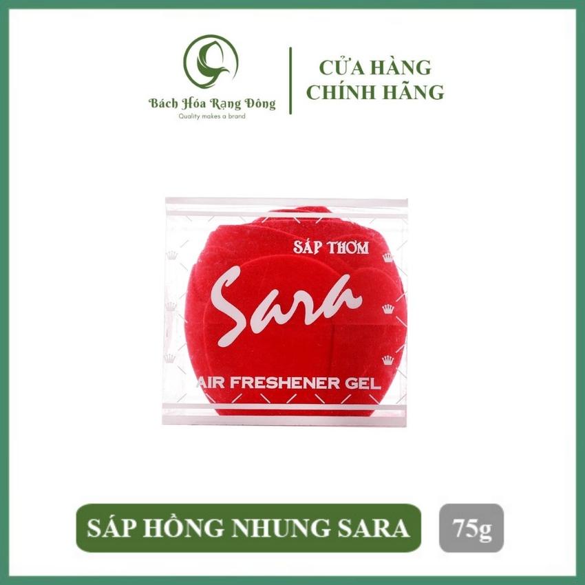 Sáp Thơm Phòng Hồng Nhung Sara 75g Cao Cấp Khử Mùi Phòng Ngủ, Ô Tô, Tủ Quần Áo, Toilet...