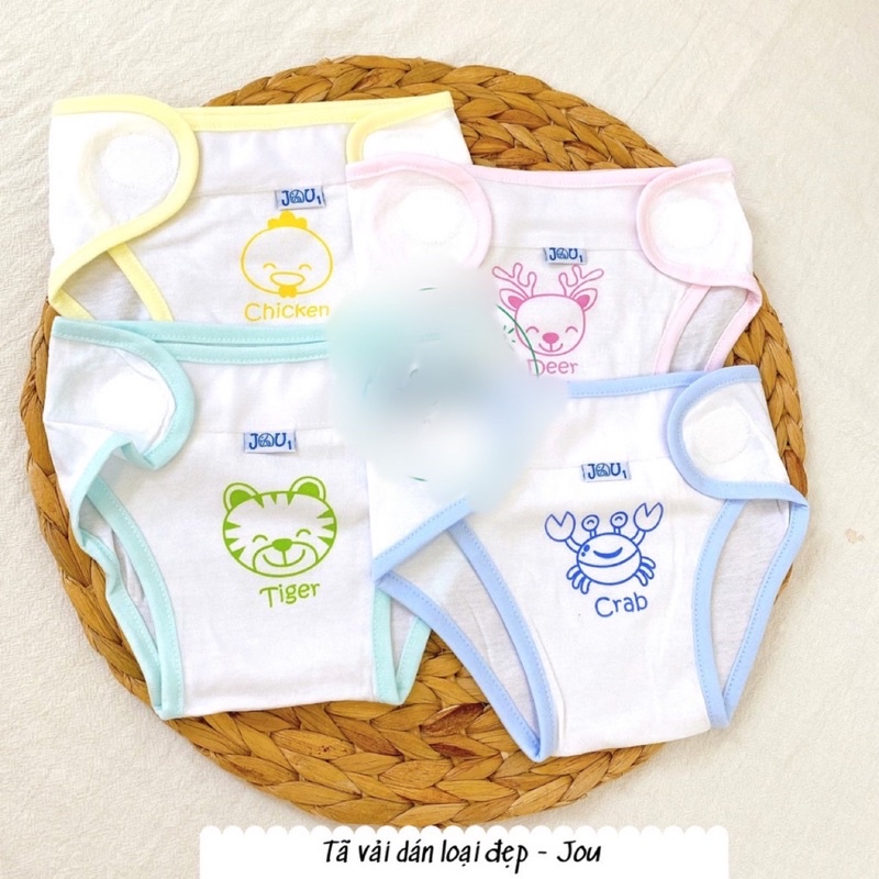 [ Hàng Mới Về ] Tã vải Jou cotton siêu đẹp viền dán bo góc