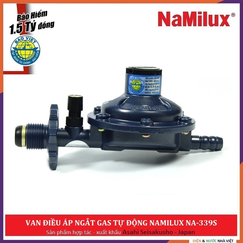 BỘ VAN NGẮT GAS TỰ ĐỘNG NAMILUX NA-339S ĐIỀU ÁP, ĐỘ BỀN CAO, ĐỘ KÍN TUYỆT ĐỐI