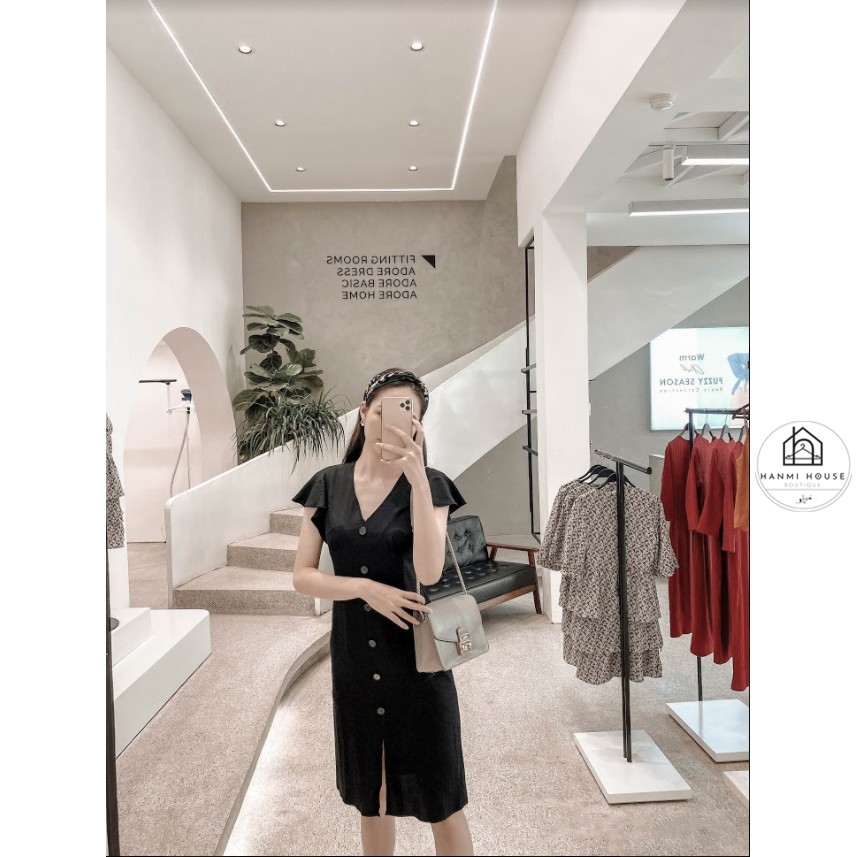 [Có ảnh + clip thực]Váy midi dáng suông chấtt mát The Adore | BigBuy360 - bigbuy360.vn