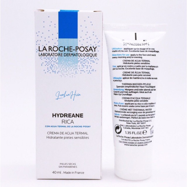 KEM DƯỠNG LA ROCHE-POSAY CẤP ẨM CHO DA NHẠY CẢM THIÊN KHÔ ❤ LA ROCHE-POSAY HYDREANE RICHE