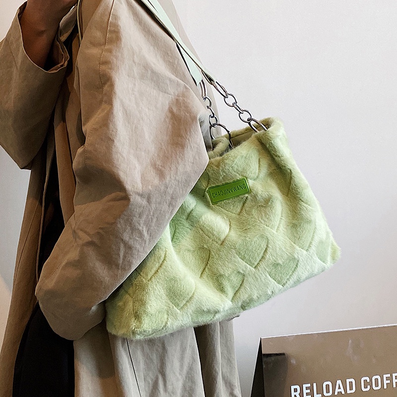 Túi Xách Phối Lông Thời Trang Sang Trọng Cho Nữ