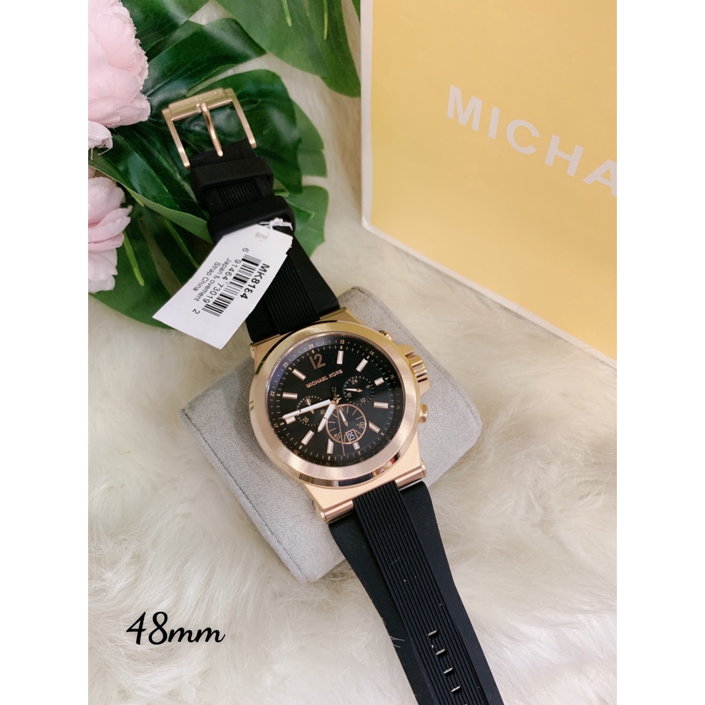 Đồng Hồ Nam Michael Kors Dylan Chronograph , Dây Cao Su , Size 48mm