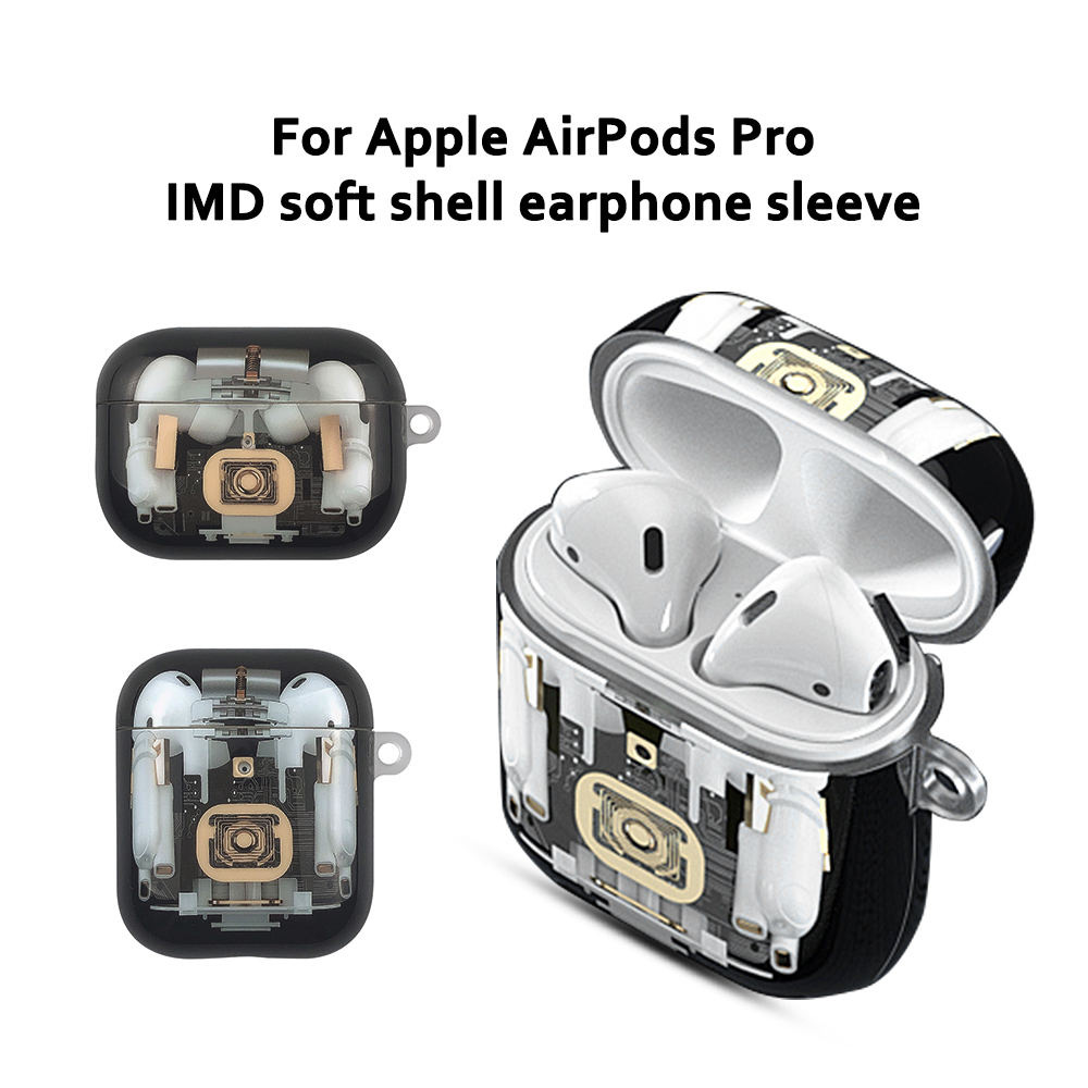 Vỏ Đựng Bảo Vệ Hộp Sạc Tai Nghe Airpods Hình Cấu Trúc Ngộ Nghĩnh