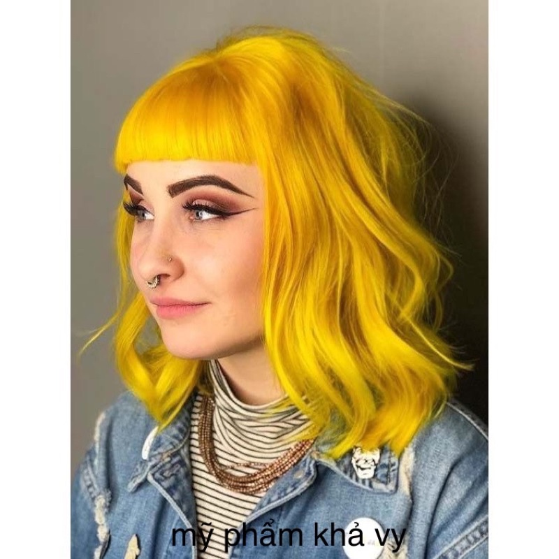 Kem Nhuộm Tóc Màu Vàng Yellow 0/33 Hair Color Cần Tẩy Tóc