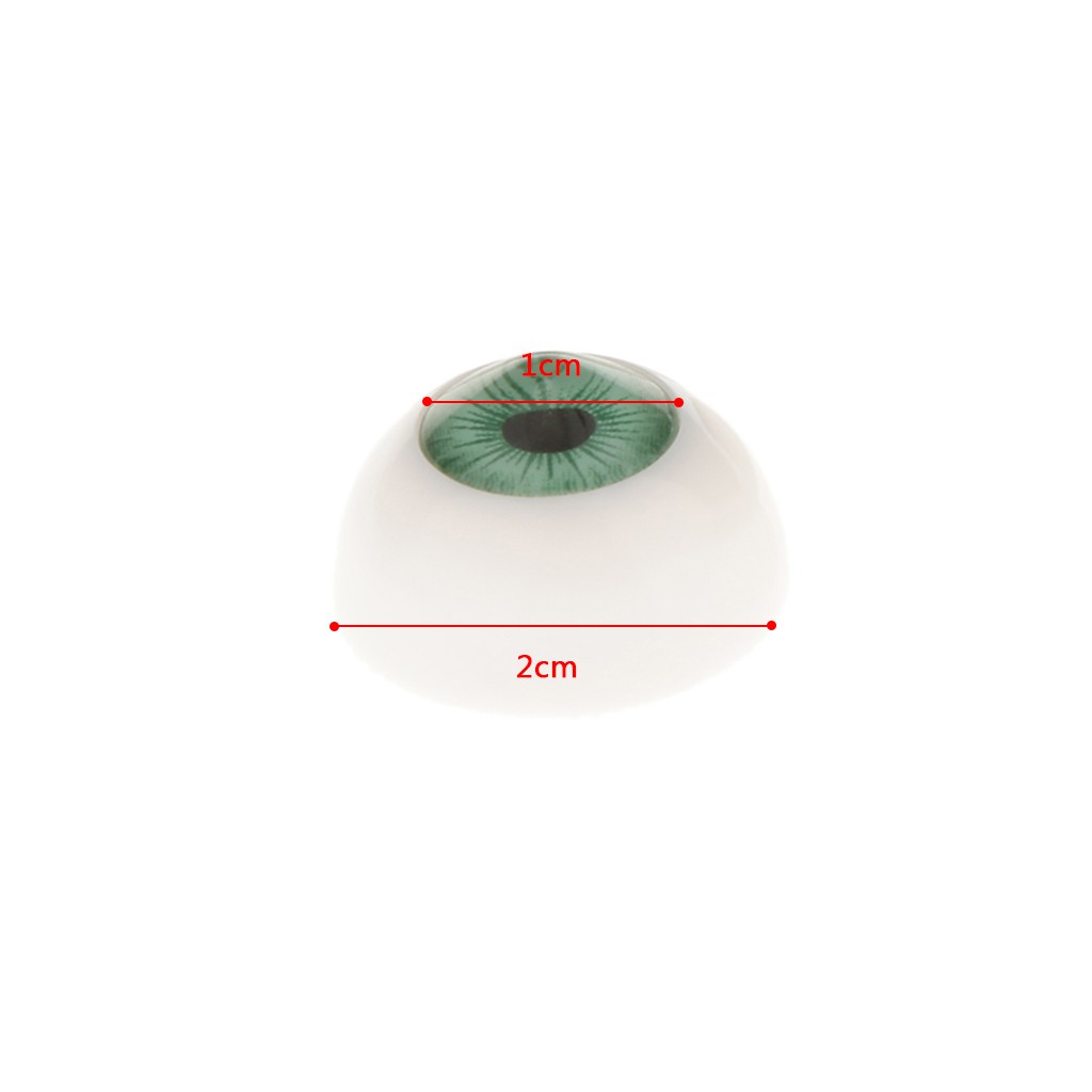 Set 8 Mắt Nhựa Acrylic 20mm Cho Búp Bê